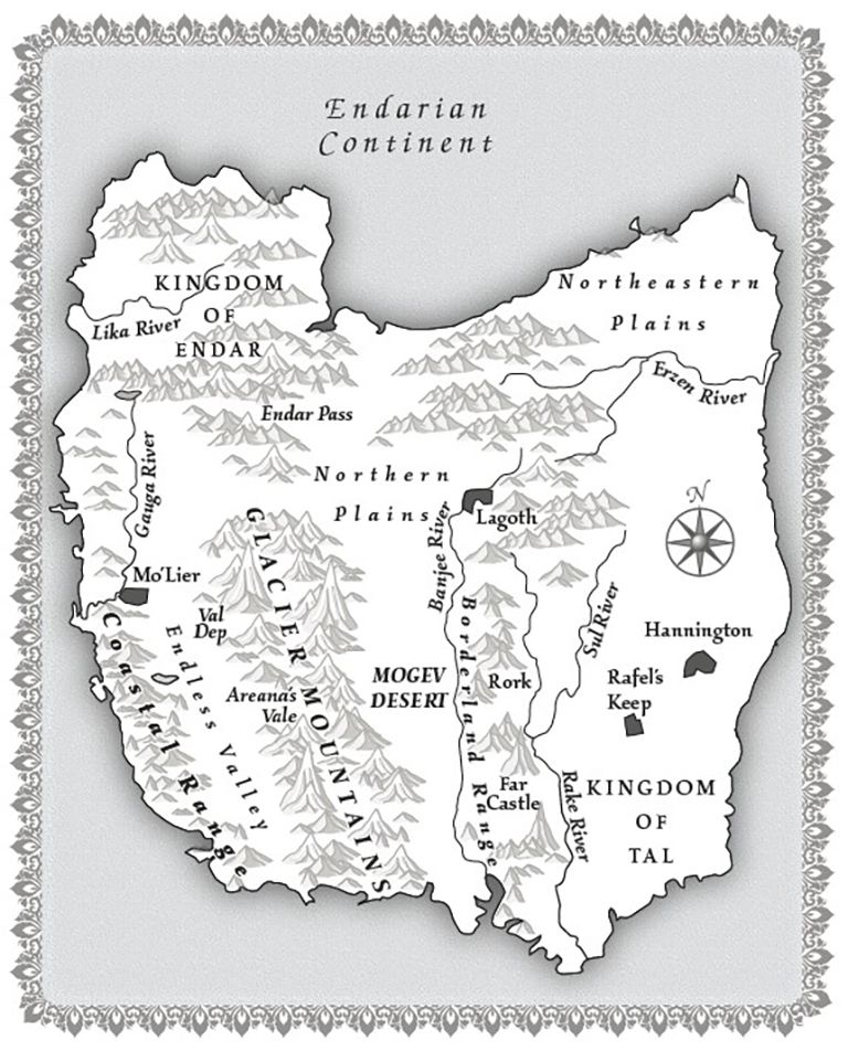 Endarian Continent Map